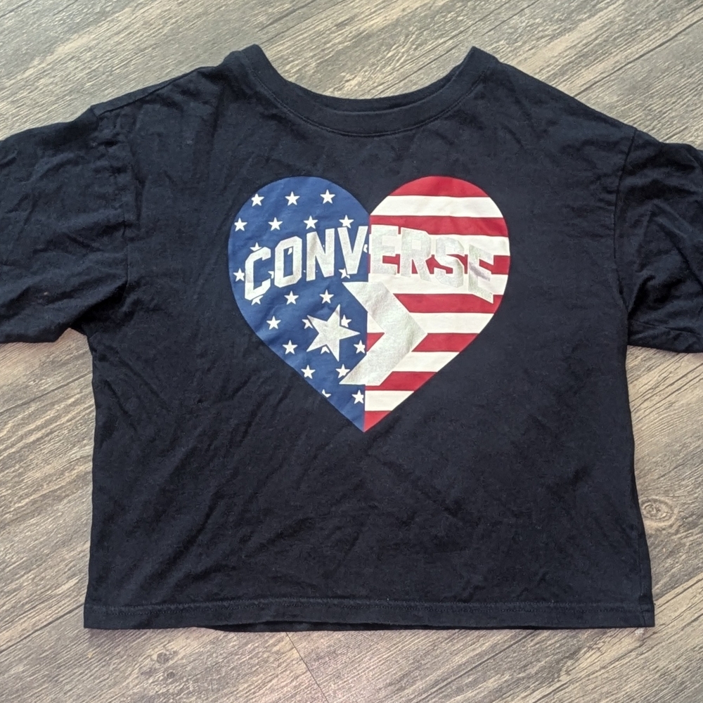 Converse Kids Black Graphic T-Shirt